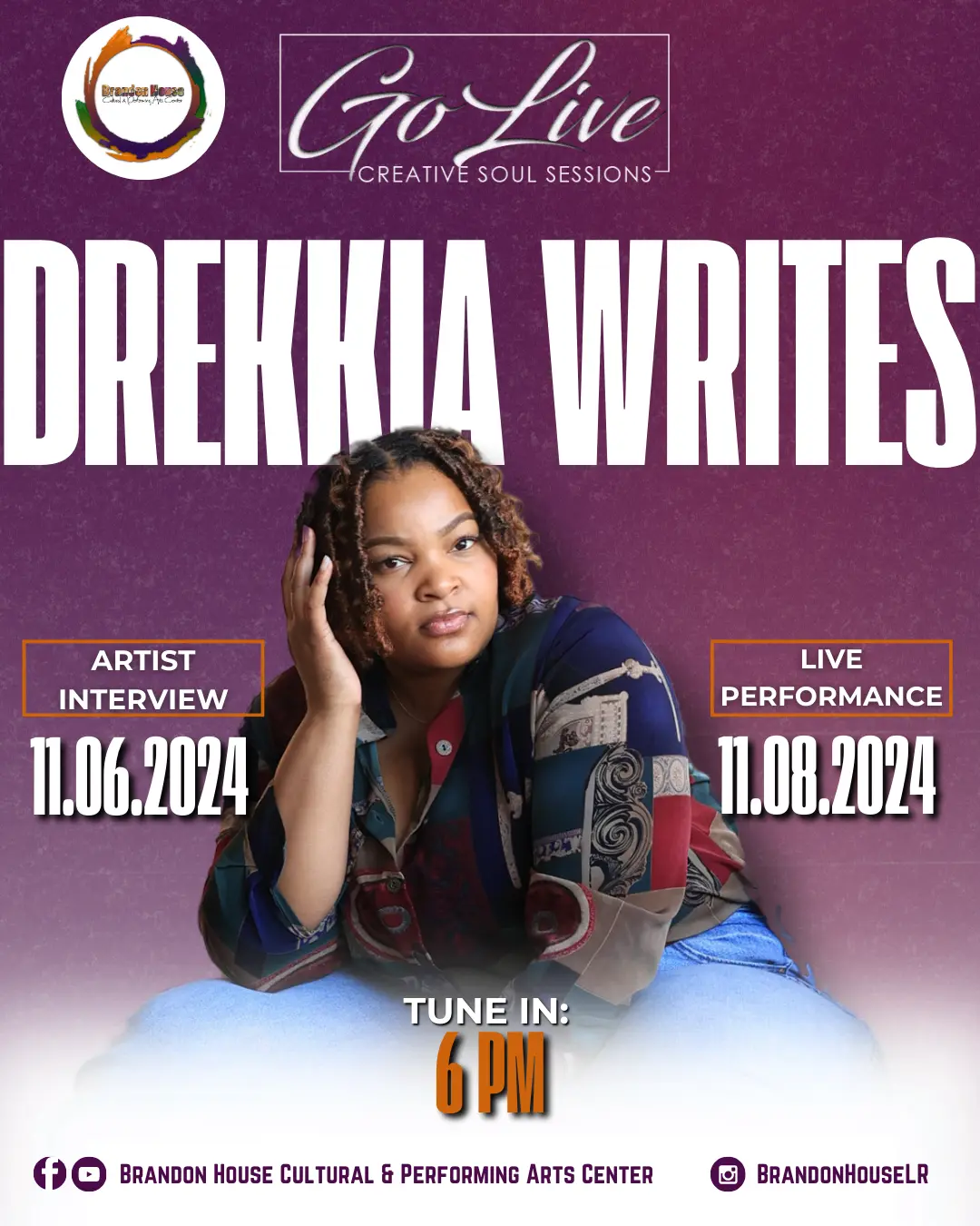 Drekkia Writes Go Live Flyer