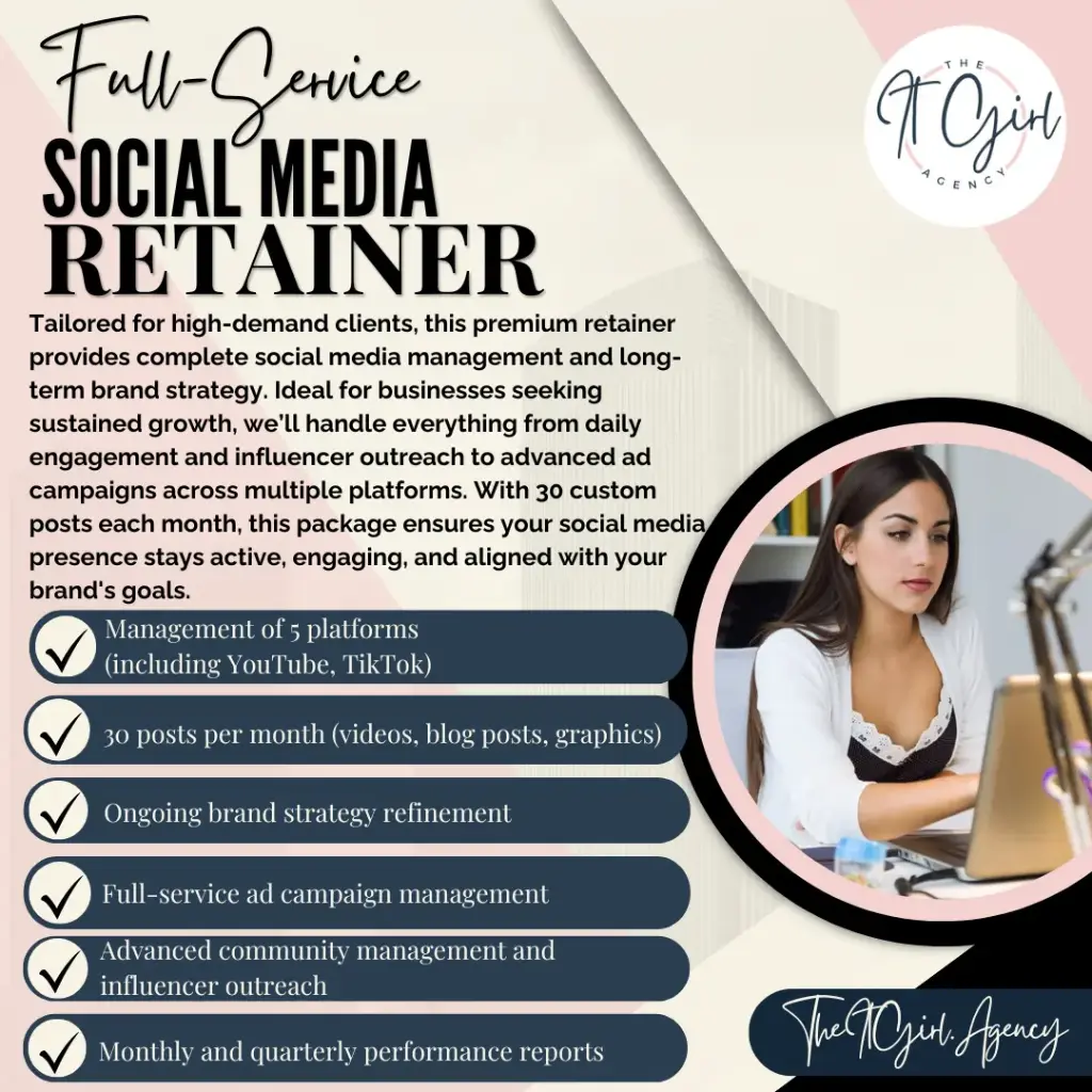 Full-Service Social Media Retainer (Virtual Support)